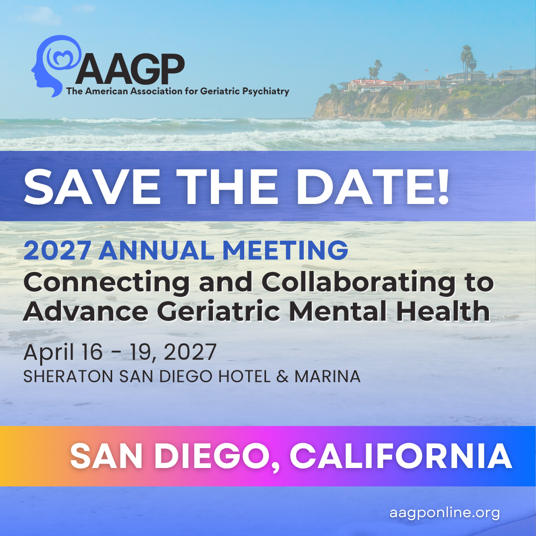 Save the Date, AAGP 2027, April 16-19, 2027